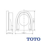 TOTO для туалета часть материал HA220P большой сиденье для унитаза чехол запасного колеса на торцевой двери 