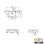* производитель прямая поставка только * INAX LIXIL L-275FCR-H* счетчик цельный форма умывание контейнер переполнение дыра нет BW1 чисто-белый умывание контейнер только умывальник умывание Lixil контрольный номер 2580