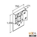 !* производитель прямая поставка только * INAX LIXIL MDCX-753TX* зеркало шкаф промежуток .750mm 3 поверхность зеркало освещение нет помутнение прекращение пальто нет умывание рука . Lixil контрольный номер 2640