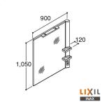 !* производитель прямая поставка только * INAX LIXIL MGR1-901XJU-D* зеркало шкаф промежуток .900mm 1 поверхность зеркало LED освещение помутнение прекращение пальто есть умывание рука . Lixil контрольный номер 2640