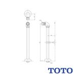 TOTO водоснабжение металлические принадлежности T6BR автоматика вентиль одиночный вентиль для пол водоснабжение металлические принадлежности 