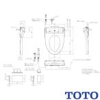 TOTO биде абрикос P AP2A TCF5831ADPRpa желтохвост k направление рейс крышка нет металлический основа plate авто туалет мойка туалет 
