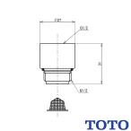 TOTO 水栓金具取り替えパーツ THC50 定流量弁 樹脂エアインシャワー用