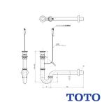 TOTO стена осушение металлические принадлежности TLDP2207JA 32mm P ловушка one кнопка старый номер товара TLDP2207J