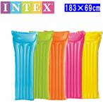 【全国送料無料】INTEX エコノマット 浮輪 うきわ ウキワ 浮き輪 浮具 日本正規品 インテックス 一人用 エアーマット ウォーターフロート 大人用【色指定不可】