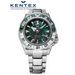 【ケンテックス・セルベットをプレゼント】 ケンテックス KENTEX 腕時計 自動巻き マリン ジーエムティー GMT グリーンMOP文字盤 188個限定モデル S820X-11