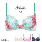 最終処分 ワコール サルート 53 プッシュアップ ブラジャー GHIカップ セール P-UP 単品 レディース