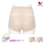 ワコール ボディサポートガードル 股関節サポート 綿メッシュ ショート丈 ジャストウエスト M L LL GRA160 ミセス 加齢