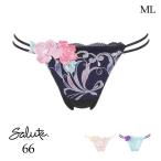 ワコール サルート 66G Tバックショーツ レディース ML tばック ヒモ レース PTJ466