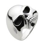 シルバーリング 指輪 メンズ スカル プレーン ドクロ 太め ごつめ 大ぶり 幅広 シルバー925 リング メンズ 大きいサイズ シルバーアクセサリー fr0143