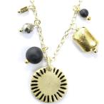 ファイブオクトーバー(5 OCTOBRE)Collier GREG-Multi-Blackマルチブラック ネックレス フランス アクセサリー