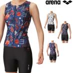 フィットネス水着 レディース アリーナ arena セパレート セパレーツ カバーバック ミドルレッグ パッド付き 女性 2024年秋冬モデル AS4FWF51W