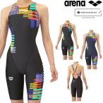  Arena ARENA.. купальный костюм женский WA одобрение модель рейсинг One-piece леггинсы открытый половина нога AQUA RACING AQUA STRIPE-D FUSION COLORS AS5FRC58L