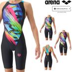 アリーナ ARENA 競泳水着 レディース WA承認 レーシングワンピーススパッツ オープンバック ハーフレッグ AQUA RACING 2026年秋冬先行モデル AS6FRC83L