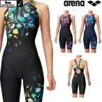 アリーナ ARENA 競泳水着 レディース fina承認 セイフリーバックスパッツ(着やストラップ) ダイヤモンドコレクション AQUA STRIPE-D 2022年秋冬モデル FAR-2560W