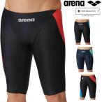 ショッピング水着 メンズ アリーナ ARENA 競泳水着 メンズ WORLD AQUATICS承認 レーシングスパッツ ハーフレッグ AQUA STRIPE-D FAR-3555M