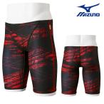 ショッピング水着 メンズ ミズノ MIZUNO 競泳水着 メンズ 練習用 エクサースーツ ハーフスパッツ EXER SUITS U-Fit 競泳練習水着 2024年春夏モデル N2MBB073