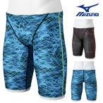 ミズノ MIZUNO 競泳水着 練習用水着 メンズ エクサースーツ ハーフスパッツ EXER SUITS U-Fit 競泳練習水着 2025年春夏モデル N2MBC073