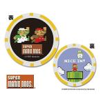 マリオ＆ルイージ スーパーマリオブラザーズ ゴルフマーカー (チップタイプ) SMMC004 ゴルフ 用品 かわいい おしゃれ 任天堂 ライセンス商品 マインド