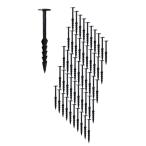 第一ビニール シャークアンカー 長さ25cm(50本入り) 防草シート押さえ プラ杭 頭直径約50ｍｍ