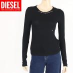 ディーゼル（DIESEL）レディース 訳あり カットソー ブラック系 　首元にチェーン付き （サイズ/S）*dl0025