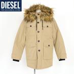 ショッピングdiesel ディーゼル（DIESEL）メンズ 訳あり 中綿入りジャケット ベージュ系 　フェイクファーフード付き袖リブ切替 ウエストゴム入り （サイズ/48/50）*dm0104