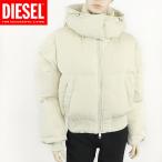 ディーゼル(DIESEL)レディース 訳あり ダウンジャケット ホワイト系 袖にロゴマーク (サイズ/44)*el0007