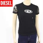 ディーゼル(DIESEL)レディース 訳あり カットソー ブラック系 前後・袖で生地の切替 レース使い (サイズ/S)*el0104