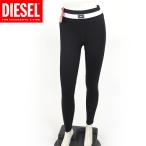 ディーゼル(DIESEL)レディース 訳あり スパッツ・レギンス ブラック系 DIESEL SPORT サイドにロゴライン (サイズ/S/M)*el1025