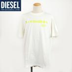 ディーゼル(DIESEL)メンズ 訳あり Tシャツ 半袖 ホワイト系 ロゴプリント (サイズ/S/L)*em0120