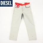 ディーゼル(DIESEL)メンズ 訳あり ハーフパンツ デニム グレー系 2020D-VIKER STRAIGHT LEG 異素材切替ベルト付き (サイズ/30)*em1009