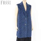 fosi.(FOSSI) женский пальто оттенок голубого безрукавка Италия производства ткань ( размер /40)*fs0125