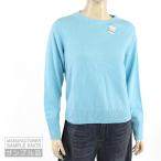 ショッピングSALE品 レディース 長袖ニット ブルー系 薄手柔らかニット 国内ニットメーカー製品サンプル（サイズ/U）*nt0037