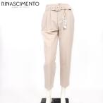 li нет men to(RINASCIMENTO) женский длинные брюки оттенок коричневого tuck укороченные брюки Италия производства ( размер /S)*rc3111