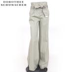  Dorothy * Schumacher (DOROTHEE SCHUMACHER) женский длинные брюки оттенок зеленого лента ремень имеется широкий брюки ( размер /1)*sh0072