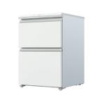 AQUA AQF-DFA15R(W) вентилятор тип морозилка 2 двери выдвижной ящик модель 145L атлас белый 