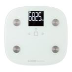エレコム HCS-FS010LWH 体組成計 体重計 内臓脂肪レベル30段階 50g単位 4人登録 BMI 体脂肪率 ホワイト