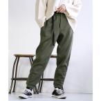 ロングパンツ 秋 冬 レディース ボトムス スウェット zootie ズーティー あったか裏起毛ニットソー ウェビングベルトパンツ イーザッカマニア