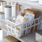収納ケース 収納バスケット トスカ tosca 取っ手付き ホワイト 02508