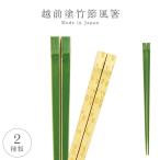 箸 お箸 日本製 越前塗 業務用食洗機対応 食洗器対応 樹脂製 丈夫 強度 耐熱 夏用 涼しい 涼しげ 箸先 極細 竹節箸 22.5cm 男女兼用 バンブー 無地 模様 洗練 家