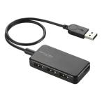 ELECOM エレコム 4ポートUSB2.0HUB U2HSA402BBK(2406995)