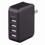 GREEN HOUSE зеленый house USB-AC адаптер 4 порт 4.8A черный GH-ACU4B-BK(2467432)