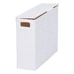 萩原 ハギハラ トイレットペーパーボックス ホワイト・幅46×奥行14×高さ36cm RTR-2403WH(2519838)