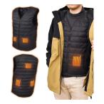 Thanko サンコーレアモノショップ ポケットまで温かい「洗えるヒーターベスト」 HEATBTSBK(2552800)