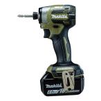 makita マキタ 充電式インパクトドライバ オリーブ/バッテリBL1860B×2本・充電器DC18RF・ケース付 TD173DRGXO(2568077)