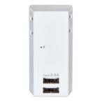 ELPA Elpa мобильный разветвитель AC2 выход USB-A×2. защита L форма штекер UA-222SL(2569603)