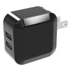 GREEN HOUSE зеленый house USB-AC зарядное устройство Smart IC установка внезапный скорость зарядка 2.4A USB Type-A2 порт черный GH-ACU2H-BK(2567163)