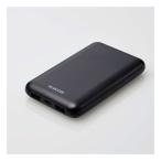 ELECOM エレコム 薄型コンパクトモバイルバッテリー 10000mAh 20W Cx1 Ax2 ブラック DE-C44-10000BK(2586186)