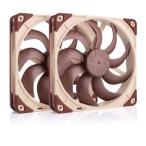 Noctua ノクチュア 140mmPWMケースファンセット 2個セット/1500rpm/4pin NF-A14x25 G2 PWM Sx2-PP(2647024)