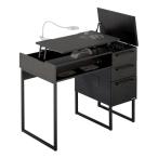 BIBILAB Bb labo собственный ногти стол ширина 90× глубина 53~60× высота 75~89cm/ черный LBD-900-BK(2673485)